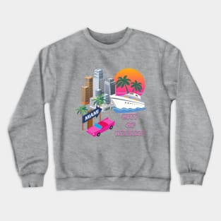 Miami t-shirt, USA t-shirt, city of dreams Crewneck Sweatshirt